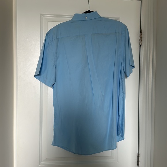 Tommy Hilfiger - Men’s Blue Button Up Short Sleeved - Picture 3 of 5